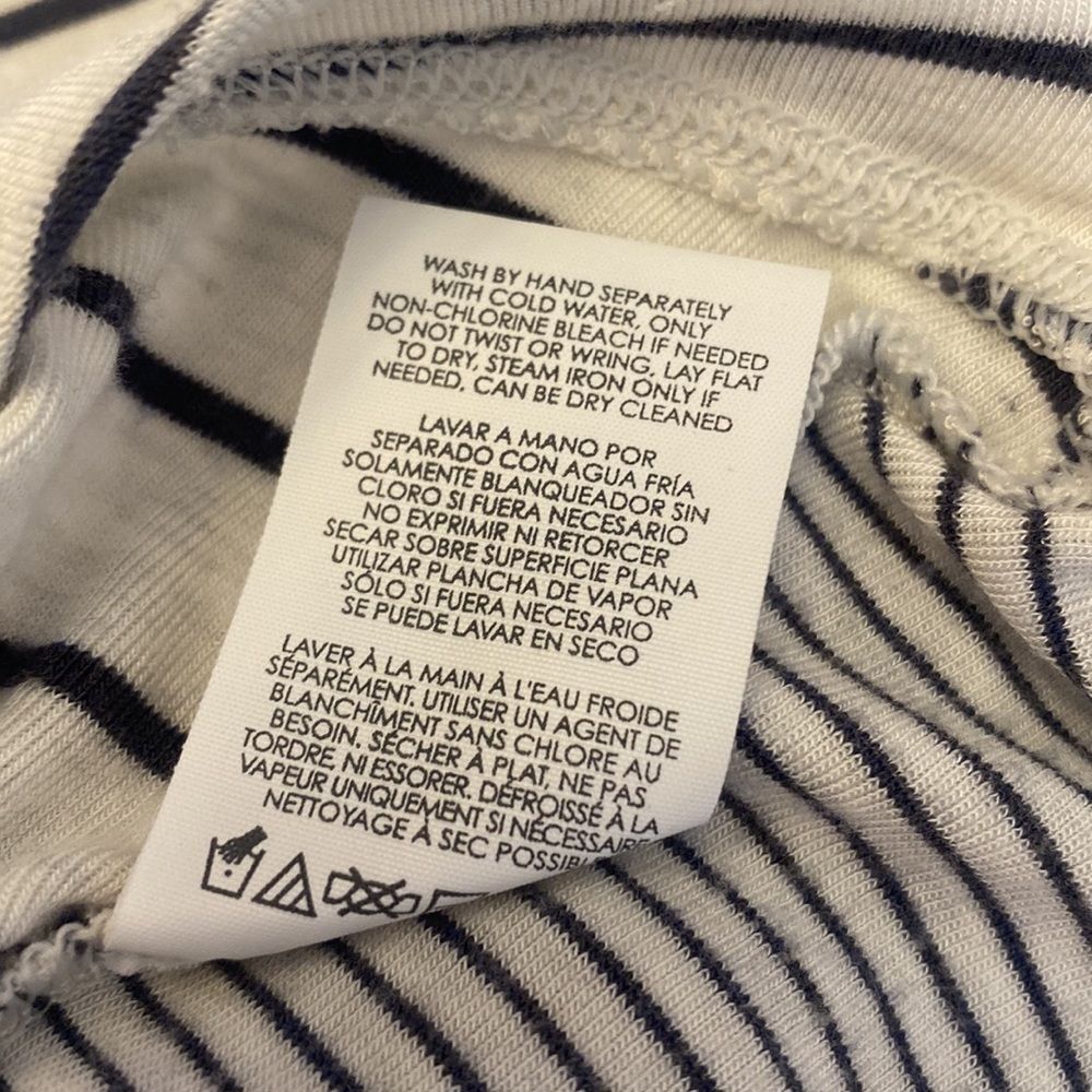 CAbi Pivot Tee Striped Oversized Top Style# 3806 Hi-Lo Tunic Fit Size Medium - Picture 6 of 7